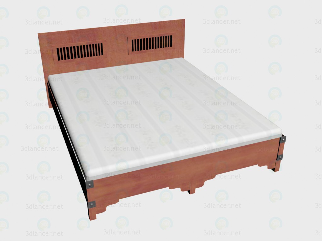 3d модель Ліжко 2-місне 160х200 – превью