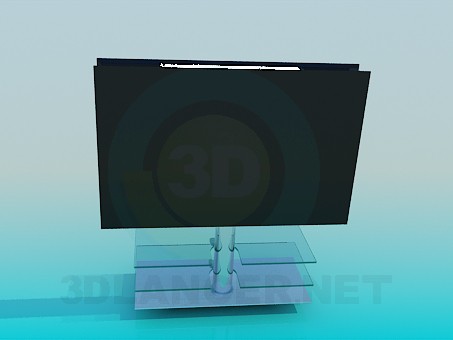 modello 3D Piedistallo per TV - anteprima