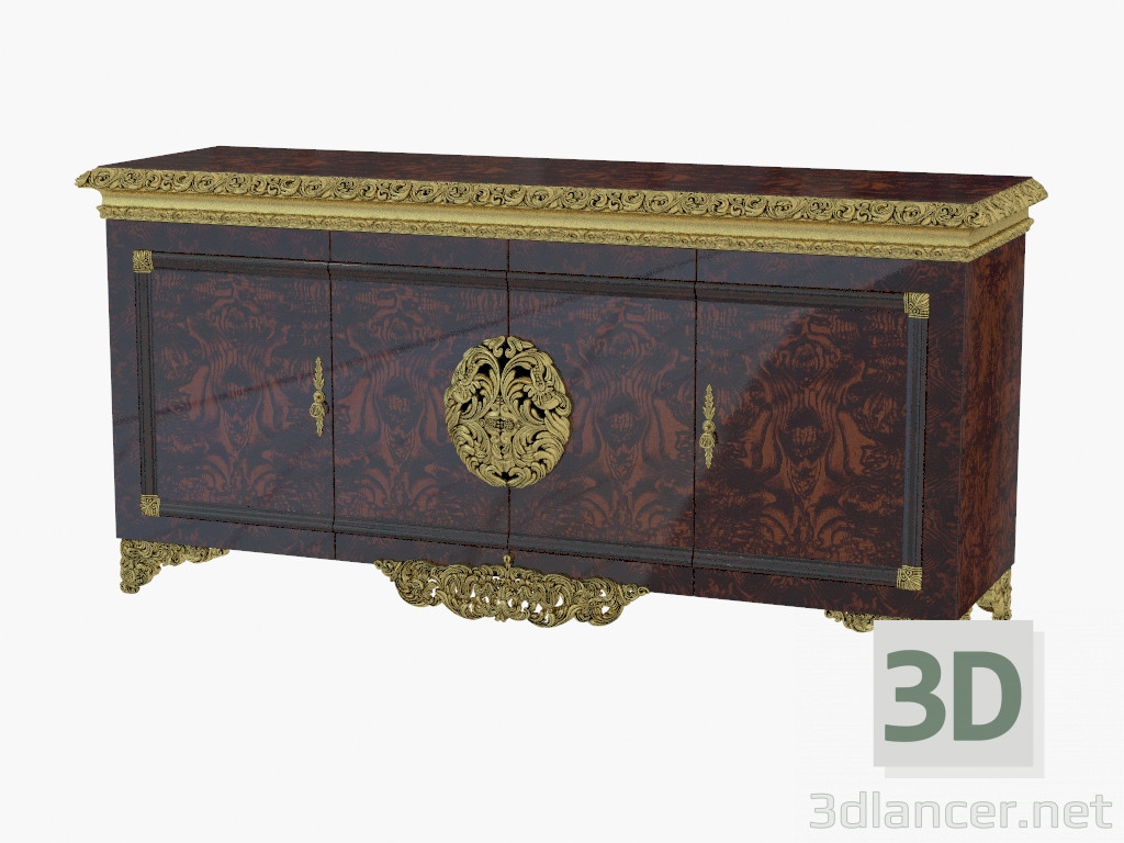 3d model Chest of drawers in classical style 403 - preview