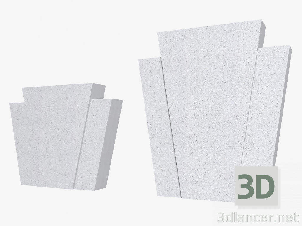 3D modeli Kale taşları (FZ46V, FZ64V) - önizleme