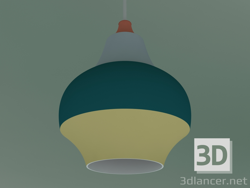 3d model Pendant lamp CIRQUE 150 (25W E27, RED TOP) - preview