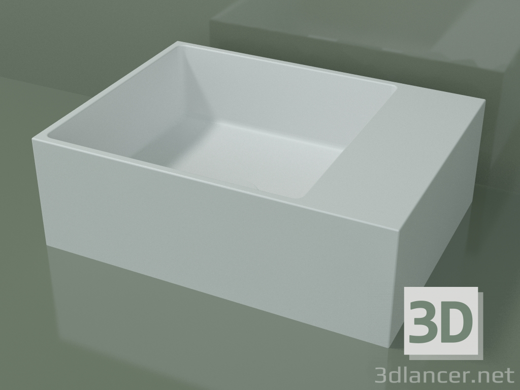 3D Modell Waschtisch (01UN21102, Glacier White C01, L 48, P 36, H 16 cm) - Vorschau