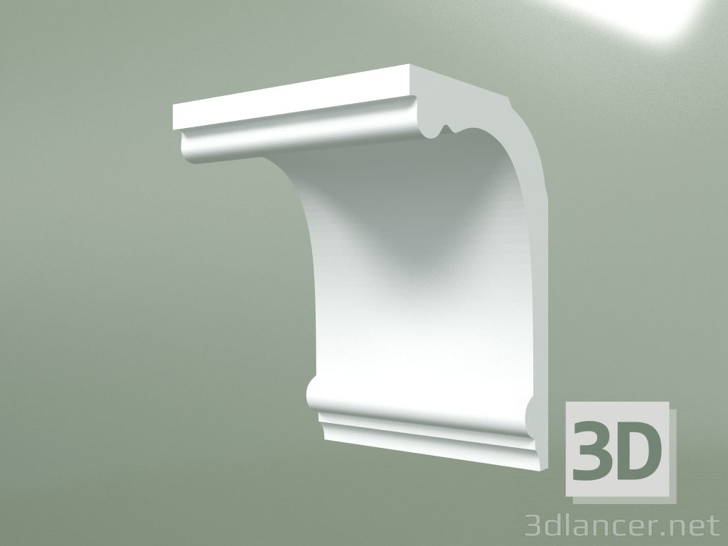 3D modeli Alçı korniş (tavan kaidesi) KT006 - önizleme