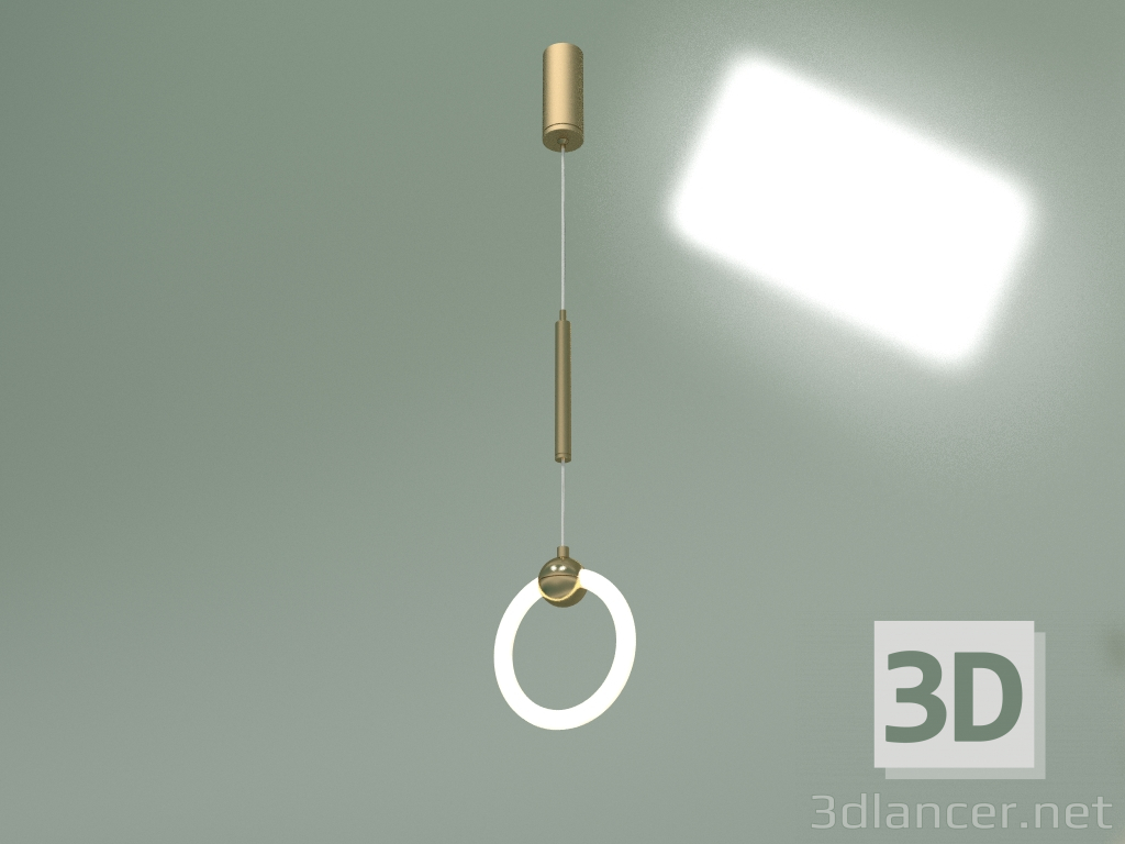 3d модель Підвісний світлодіодний світильник Rim 90165-1 (золото) – превью