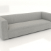 3d model 3-seater sofa (L) - preview