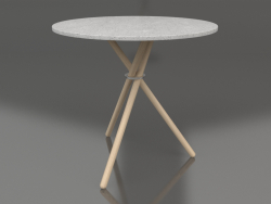 Tavolino Aldric (Cemento chiaro, Rovere chiaro)