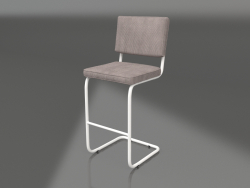 Bar stool Ridge Rib (Cool Gray)