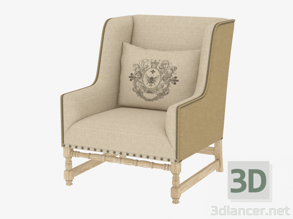 3D Modell Sessel ANTWERPEN Sessel Leinen (7841.0008 HLinen) - Vorschau