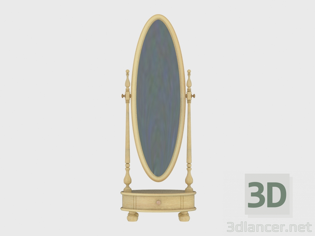 3D Modell Ovaler Drehspiegel (Art. 96157) - Vorschau