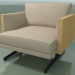 3d model Single seat 5211 (H-legs, Natural oak) - preview