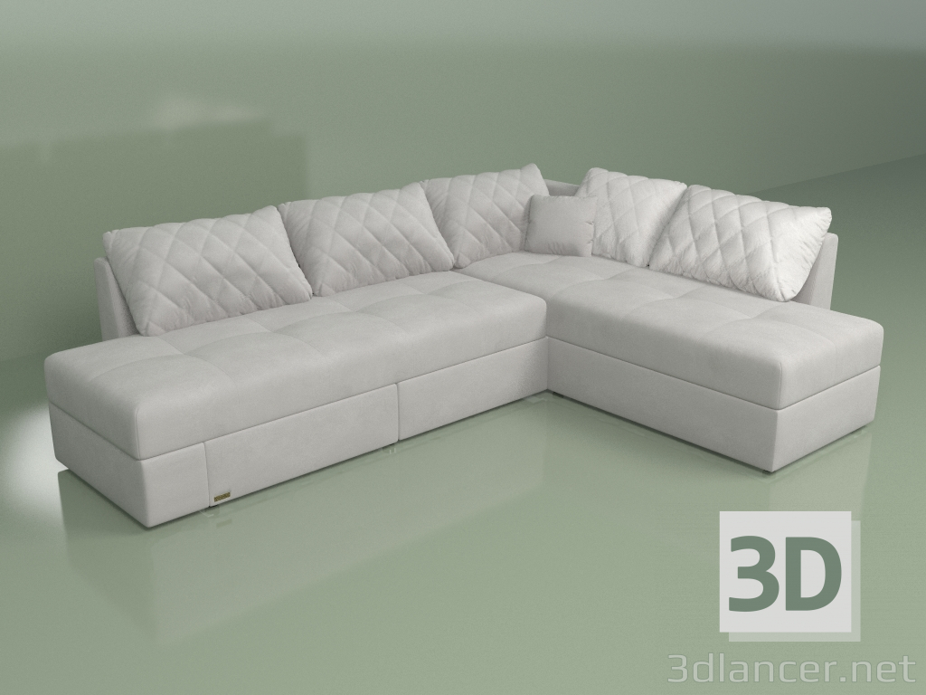 modèle 3D Canapé d'angle Marcos (plié) - preview
