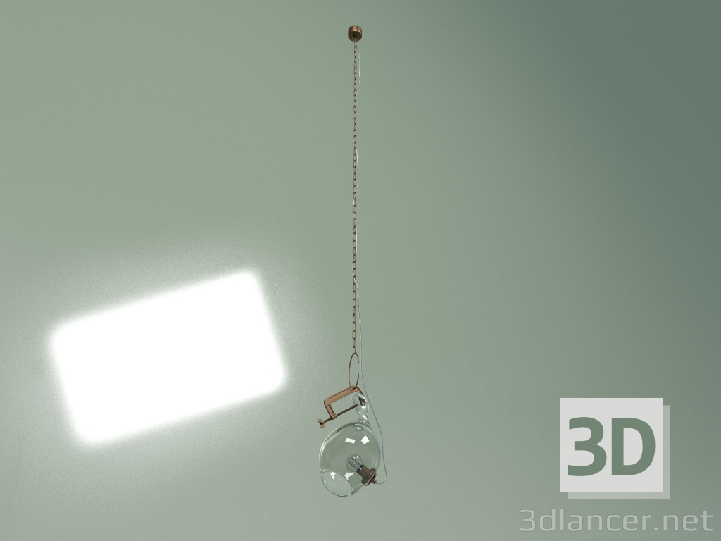 modello 3D Lampada a sospensione Clamp (trasparente) - anteprima