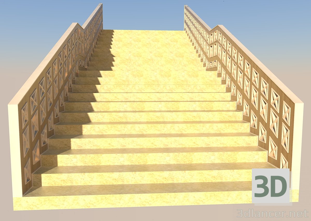Modelo 3d Escadas - preview