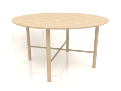 Стол обеденный DT 02 (вариант 2) (D=1400x750, wood white)