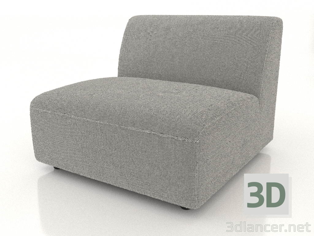 modèle 3D Module canapé 1 place (L) 83x90 - preview