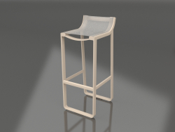 Stool with a low back (Sand)