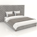modello 3D Letto king-size Memphis con testiera alta - anteprima