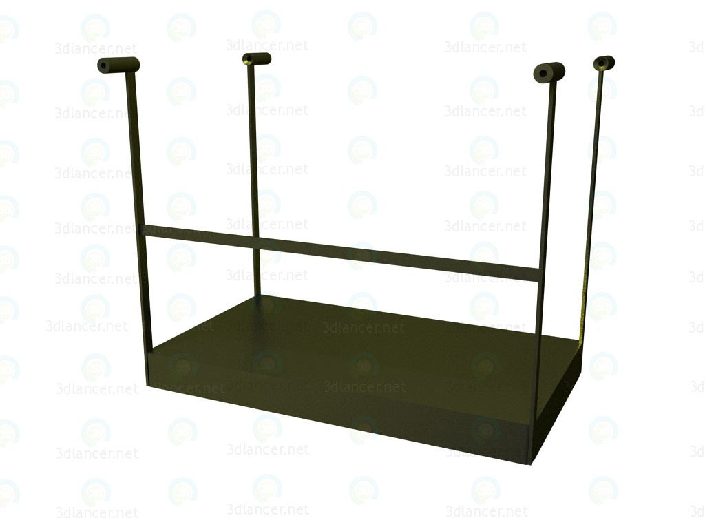 3D Modell Regal für Tisch P1S0505AH - Vorschau