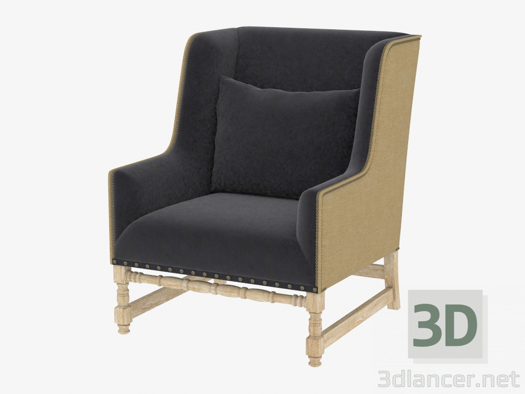 3 डी मॉडल आर्मचेयर ANTWERPEN लिनन कुर्सी (7841.0008 SVH) - पूर्वावलोकन