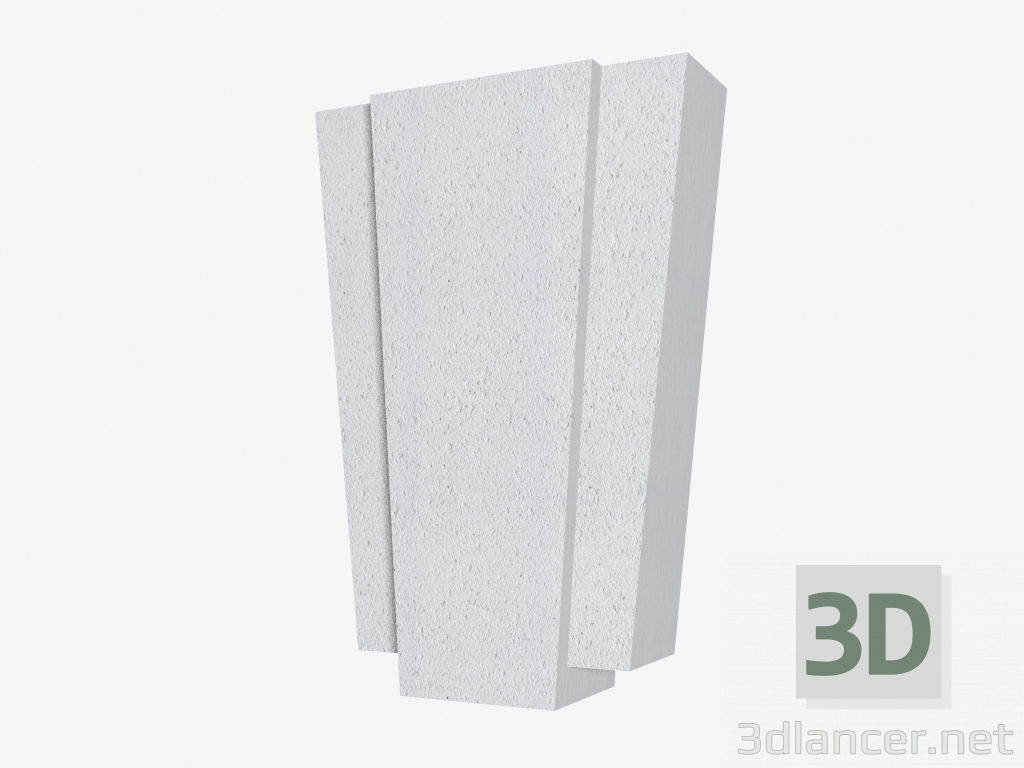 Modelo 3d Pedra angular (FZ52L) - preview