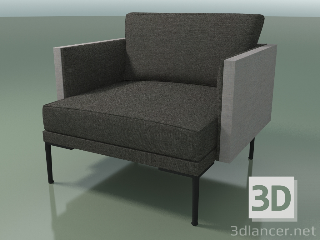 3D Modell Stuhl einzeln 5215 (zweifarbige Polsterung) - Vorschau