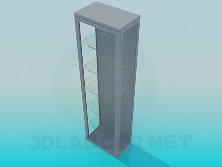 3d модель Шафка - вітрина – превью 3d модель Шафка - вітрина – превью