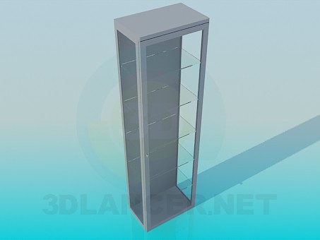 3d модель Шафка - вітрина – превью 3d модель Шафка - вітрина – превью
