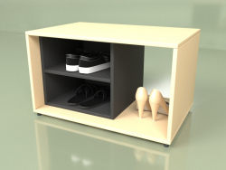 Bench with shelves for shoes (10422)