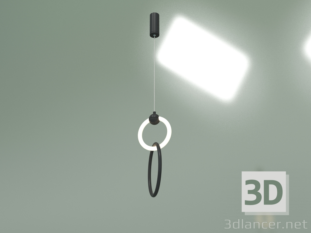 3d model Lámpara colgante LED Rim 90166-2 (negro) - vista previa