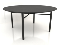 Mesa de comedor DT 02 (opción 1) (D=1600x750, madera negra)