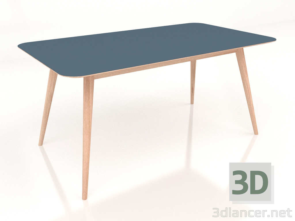 modèle 3D Table à manger Stafa 160 (Bleu fumé) - preview