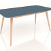 Modelo 3d Mesa de jantar Stafa 160 (Azul Smokey) - preview