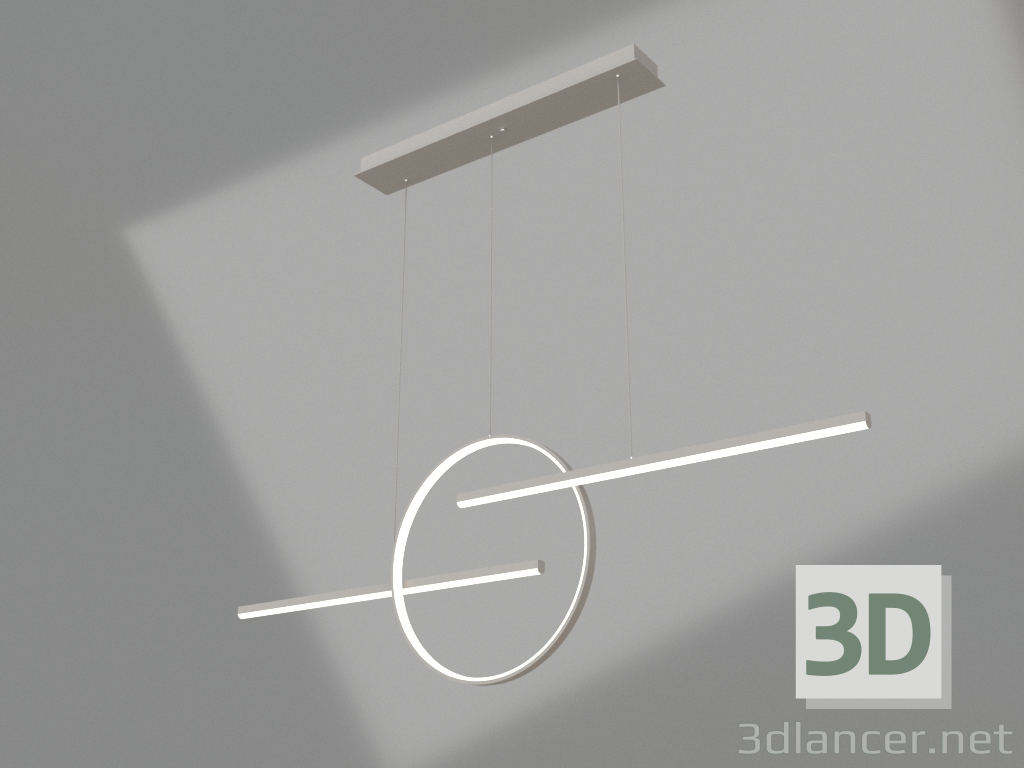 3d model Hanging chandelier (7190) - preview