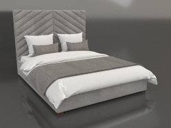 मेम्फिस में ऊँचे हेडबोर्ड वाला छोटा बिस्तर