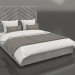 modello 3D Letto piccolo con testiera alta Memphis - anteprima