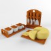 3d model Cuchillos queso - vista previa