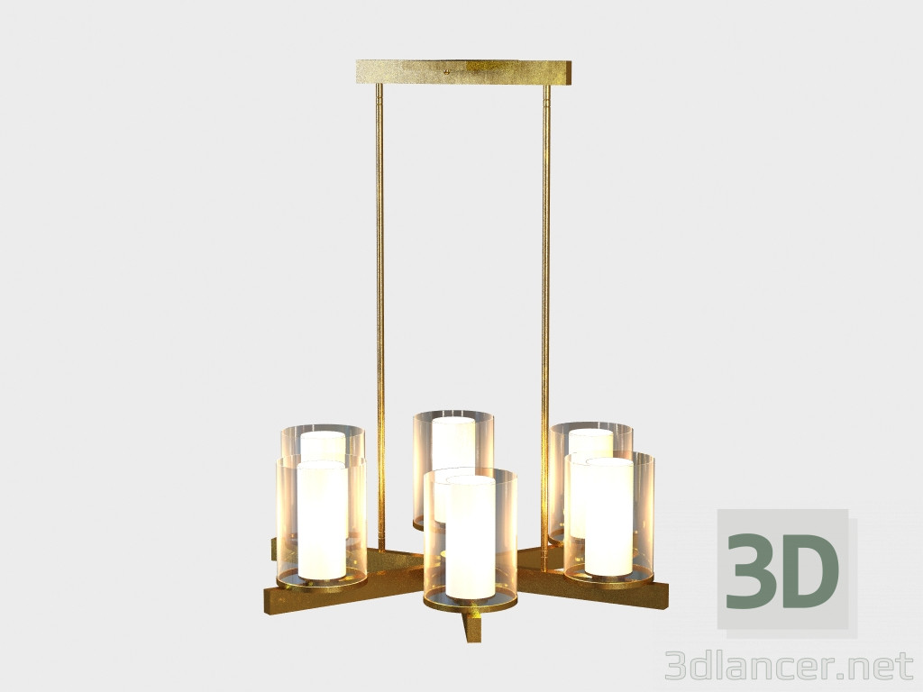 modèle 3D Lustre chandelier lustre (CH042-6-frères) - preview