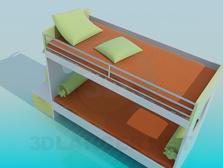 modelo 3D Sofá cama - escuchar modelo 3D Sofá cama - escuchar