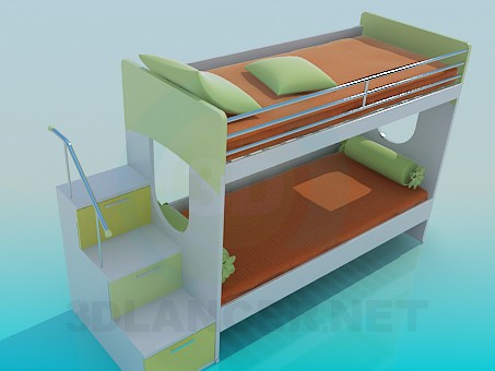 modelo 3D Sofá cama - escuchar modelo 3D Sofá cama - escuchar