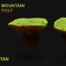 modello 3D Montagna galleggiante 3D - Basso poli - anteprima