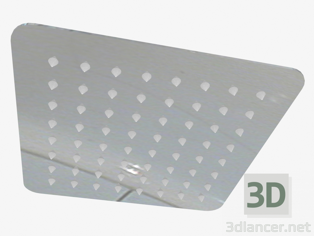 modello 3D Soffione quadrato 200x200 mm Floks (NAC 005K) - anteprima