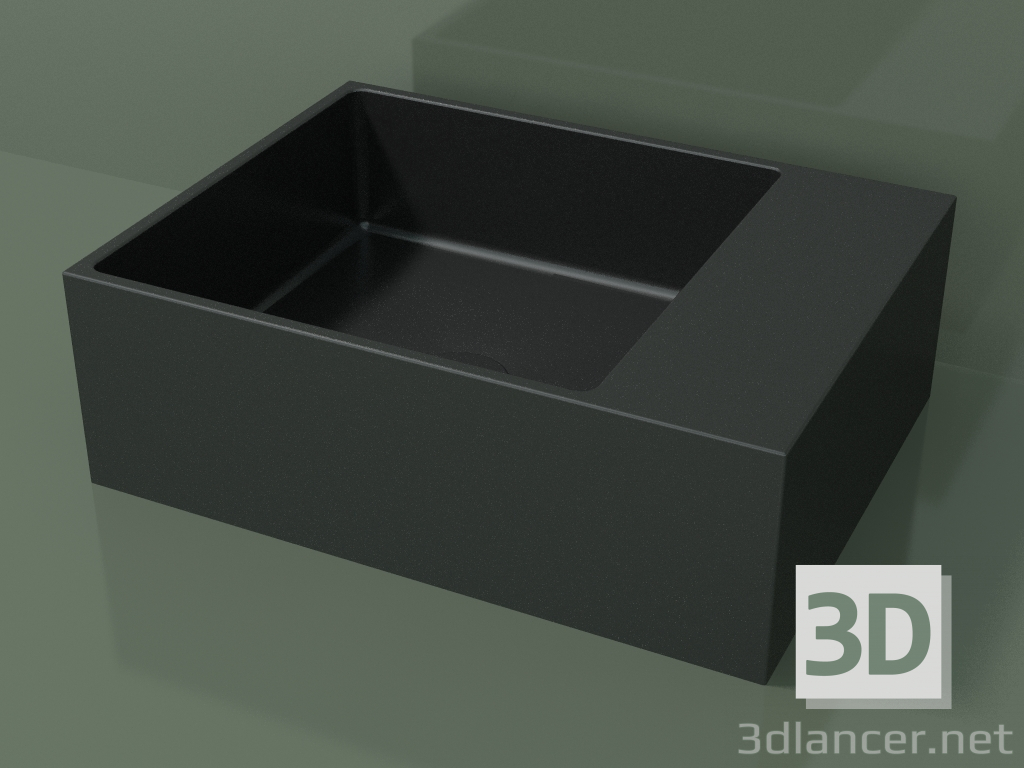 3D modeli Tezgah üstü lavabo (01UN21102, Deep Nocturne C38, L 48, P 36, H 16 cm) - önizleme