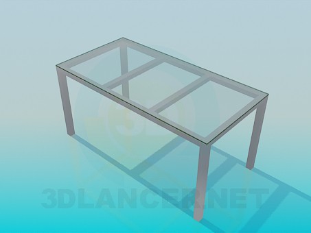 3d model Rectangular coffee table - preview 3d model Rectangular coffee table - preview