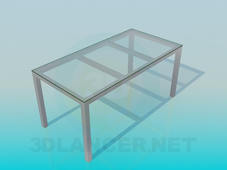 3d model Rectangular coffee table - preview 3d model Rectangular coffee table - preview
