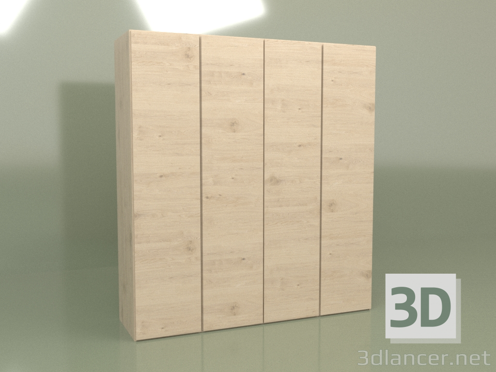 3 डी मॉडल अलमारी 4 दरवाजे Mn 140 (शैम्पेन) - पूर्वावलोकन