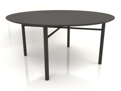 Mesa de comedor DT 02 (opción 1) (D=1600x750, madera marrón oscuro)