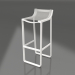 3d model Stool with a low back (White) - preview