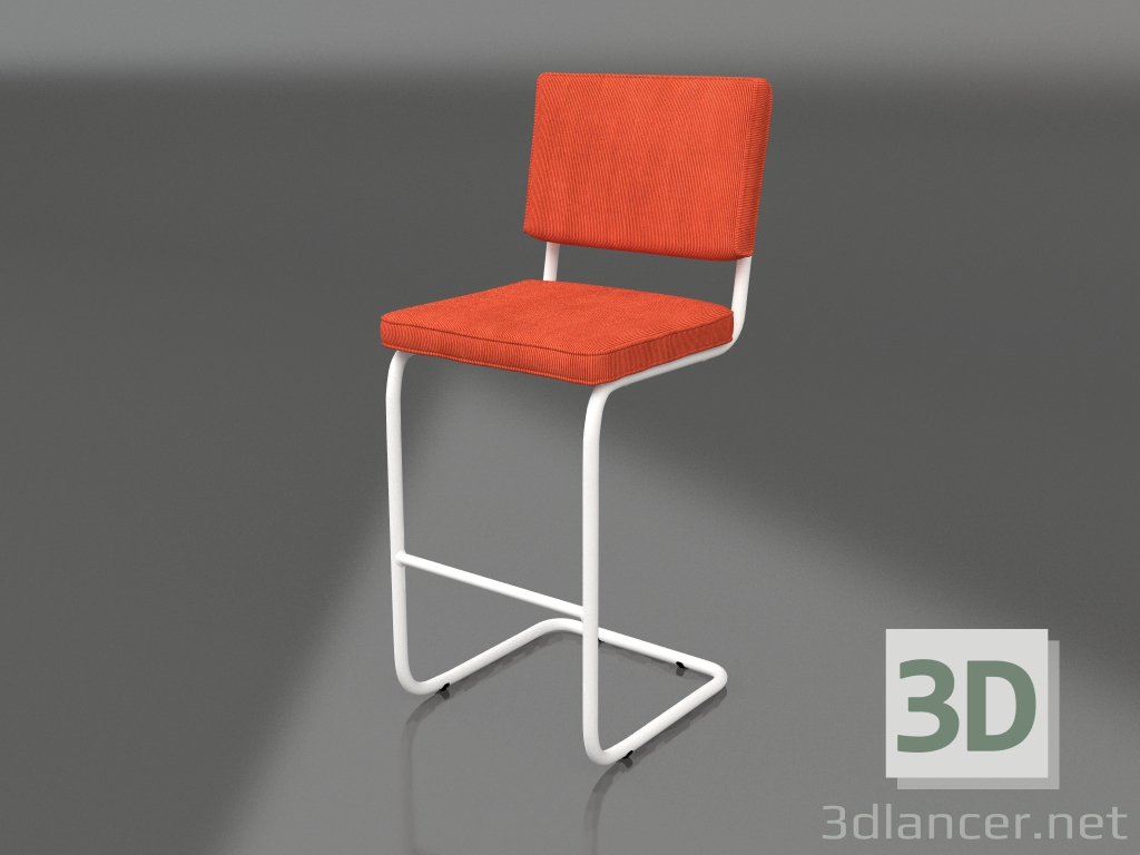 3d model Bar stool Ridge Rib (Orange) - preview