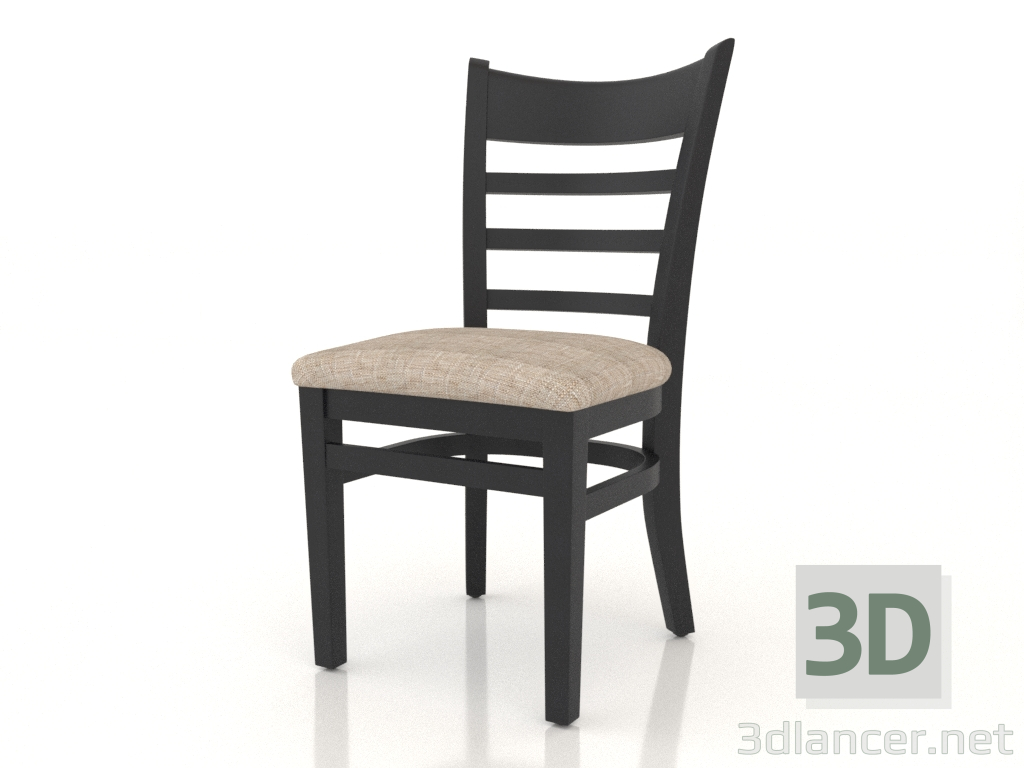 3d model Oxford chair (Dark wenge) - preview