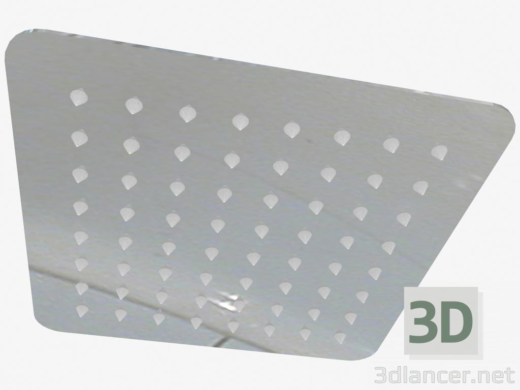 modello 3D Soffione quadrato 250x250 mm Floks (NAC 002K) - anteprima
